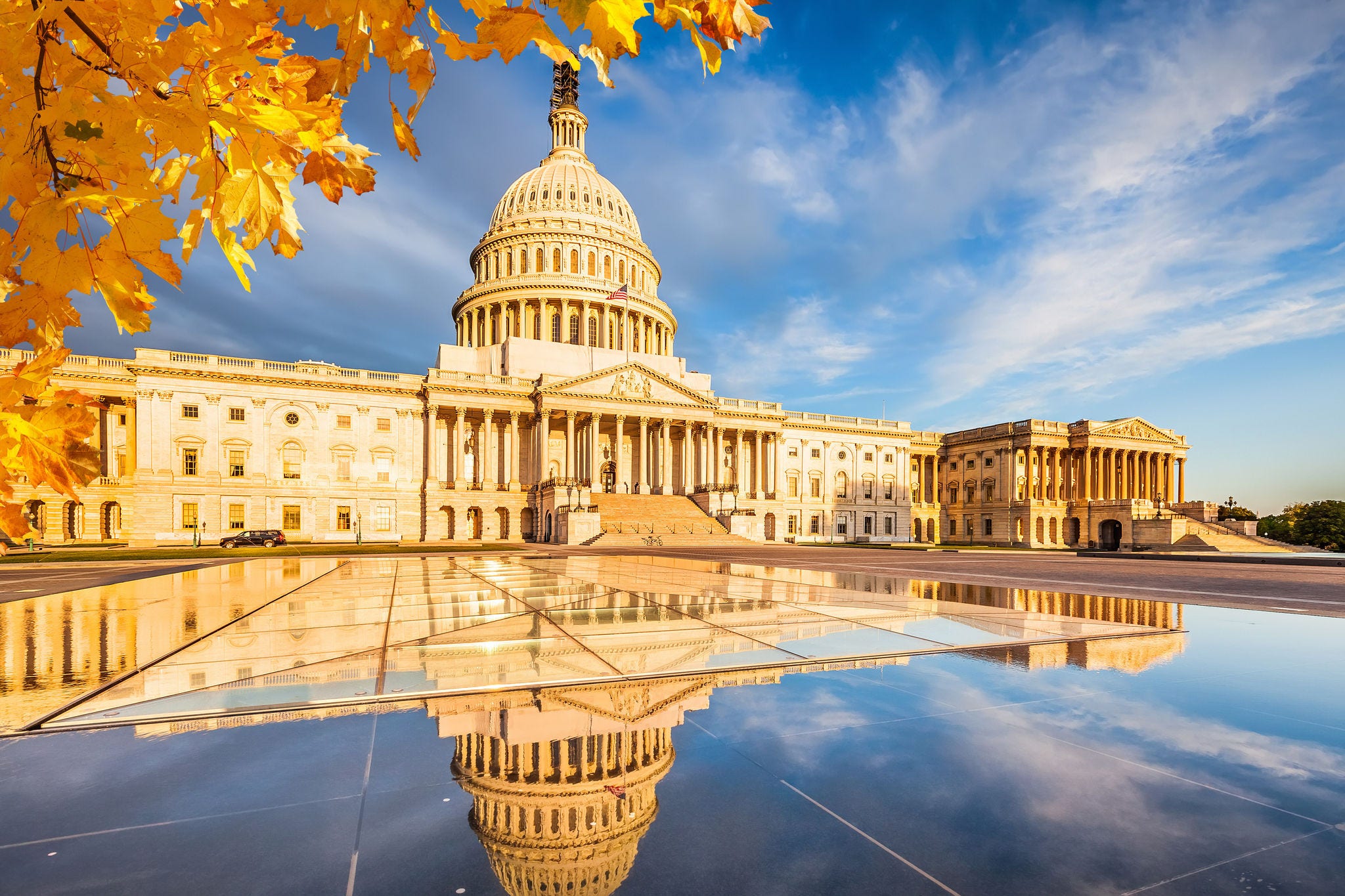 US Capitol at early morning