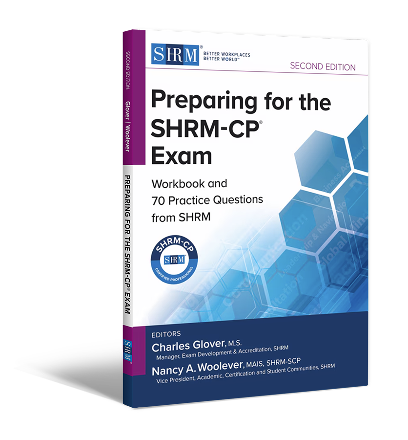 book cover: Preparing for the SHRM-CP Exam, Second Edition