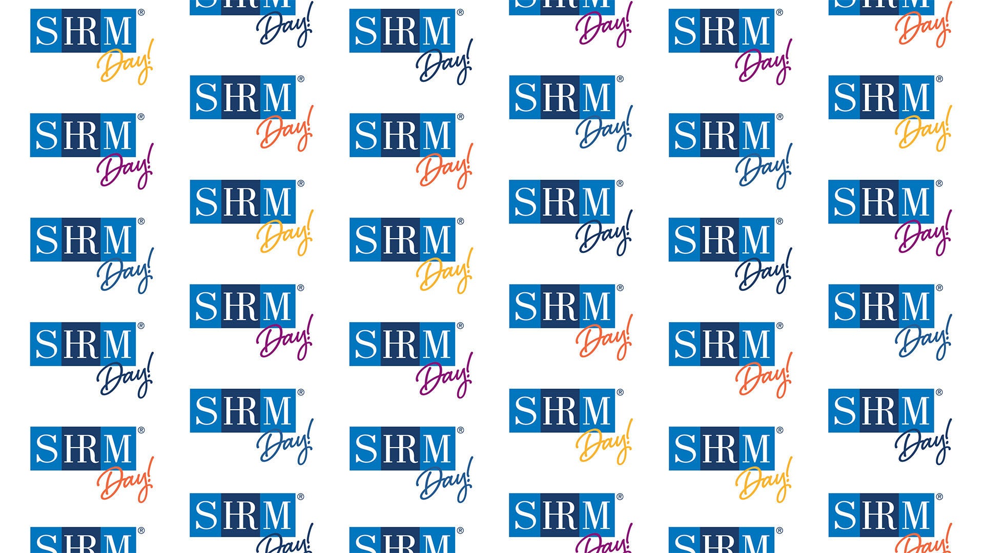 SHRM Day Step and Repeat Wallpaper