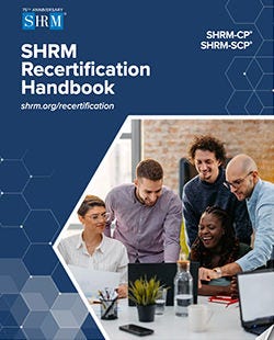 SHRM Recertification Handbook cover