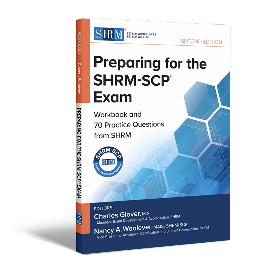 book cover: Preparing for the SHRM-SCP Exam, Second Edition