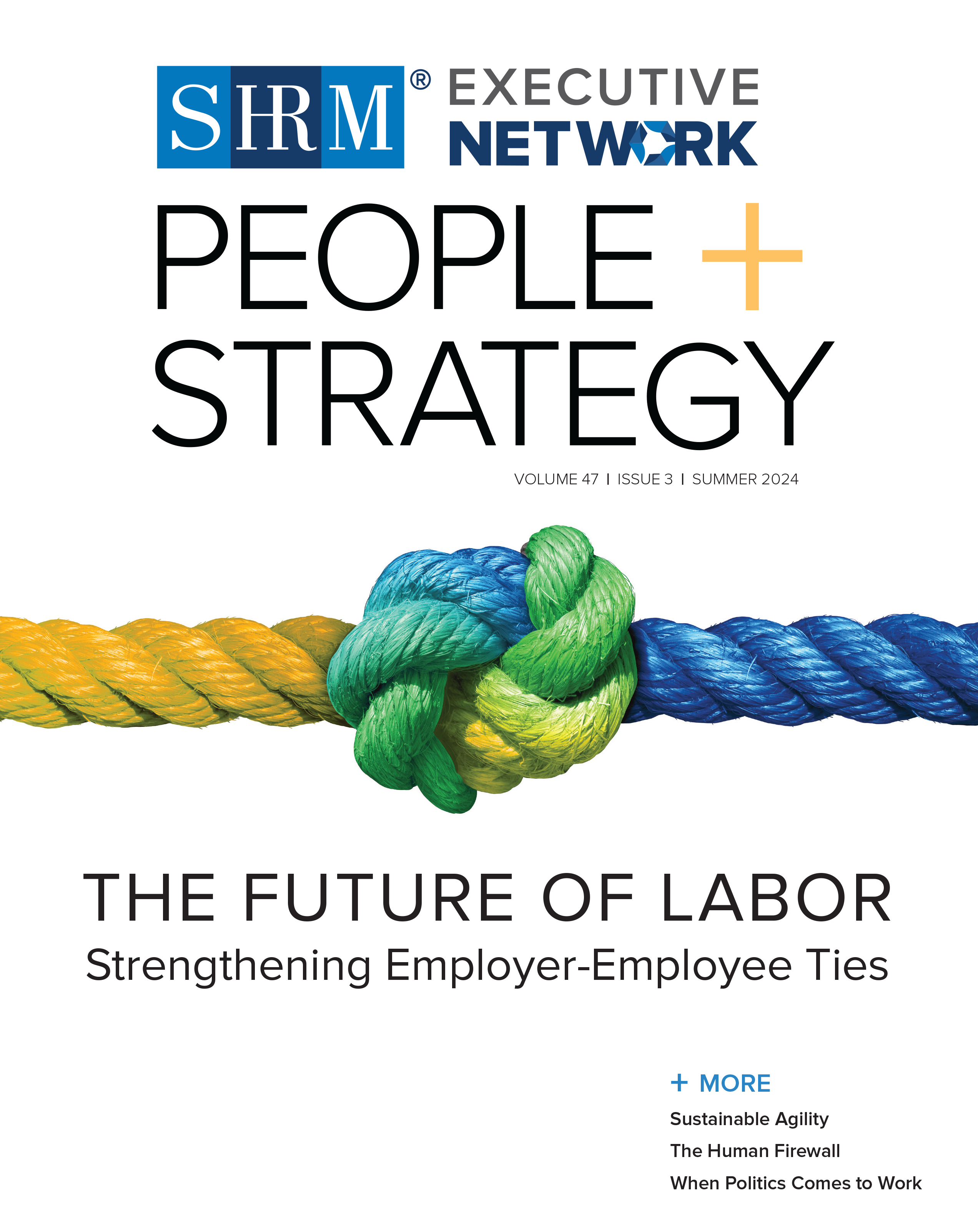 cover of the summer 2024 issue of People + Strategy journal