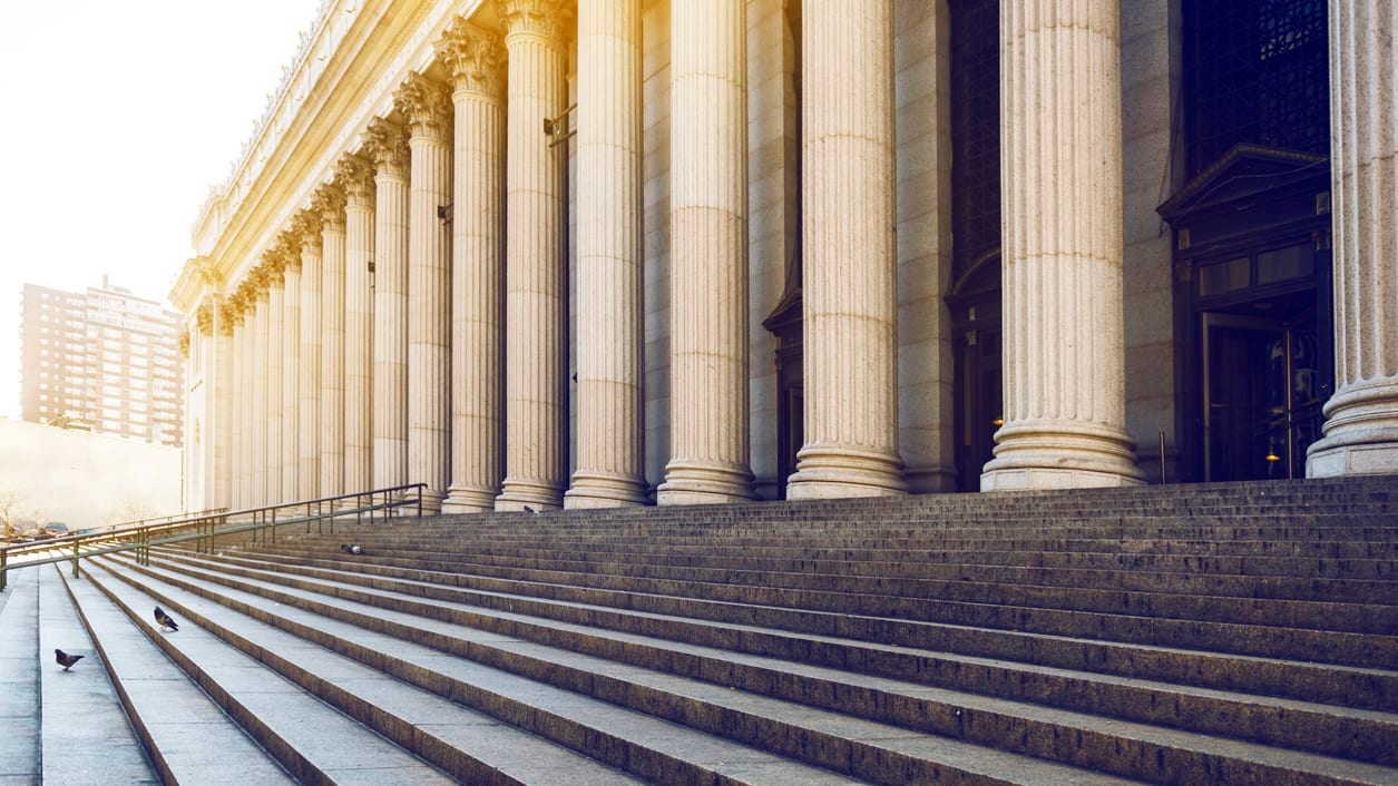 steps leading into a courthouse