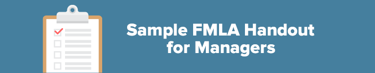 Sample FMLA Handout for Managers