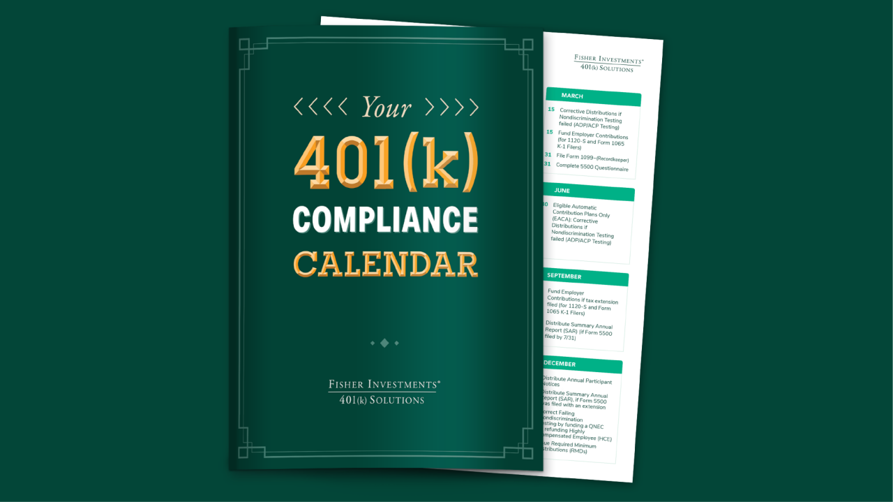 Easily Keep Track of 401(k) Compliance Dates