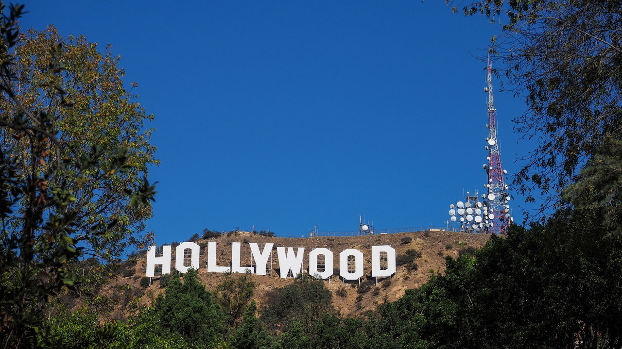 Hollywood sign in los angeles, california.