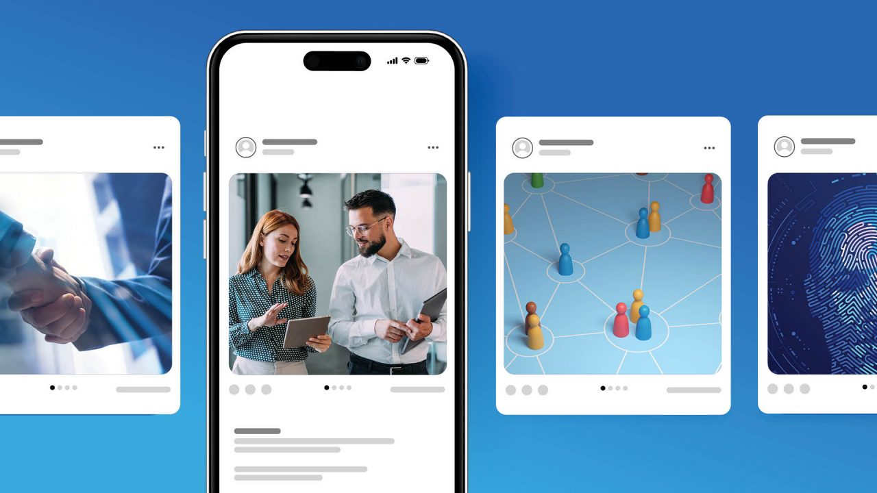 A collage of social media posts.